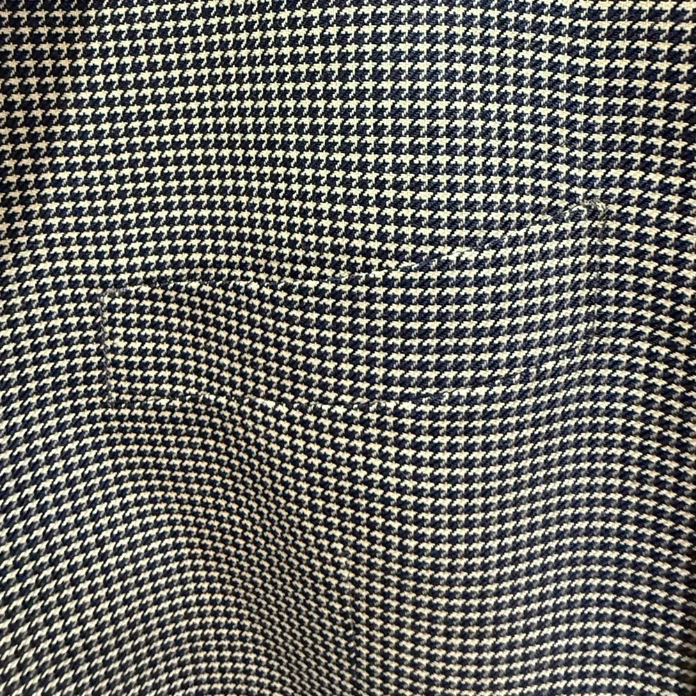Valentino. Wool Houndstooth Blazer. Black/Cream. 42 Long. Never worn!